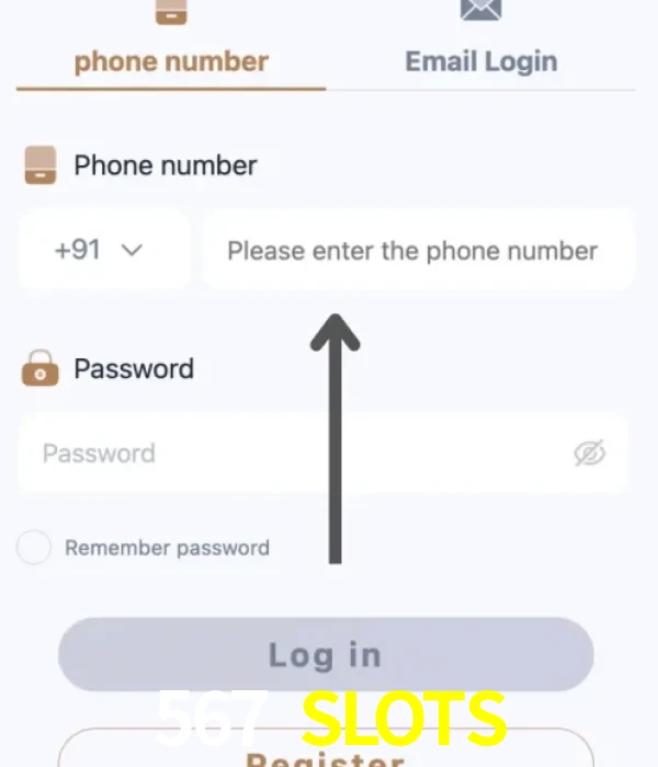 567 SLOTS login